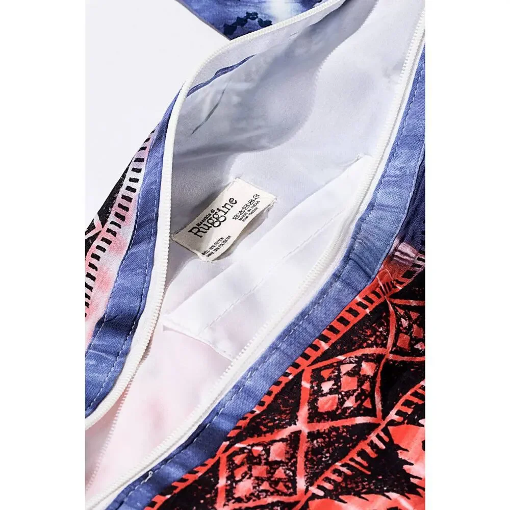 Urbanista American Pie Hand Block Print Cotton Tote Bag